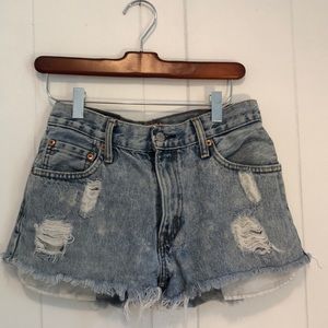 Vintage Levi high waist denim shorts